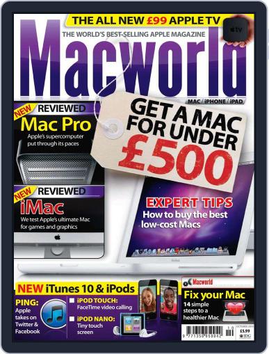 Macworld UK September 15th, 2010 Digital Back Issue Cover