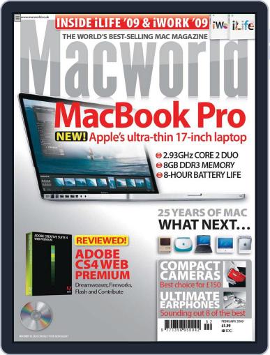 Macworld UK January 13th, 2009 Digital Back Issue Cover