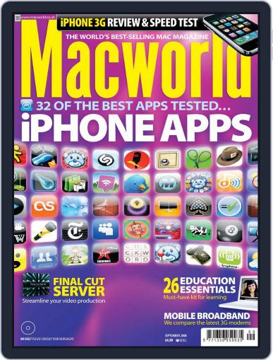 Macworld UK August 6th, 2008 Digital Back Issue Cover