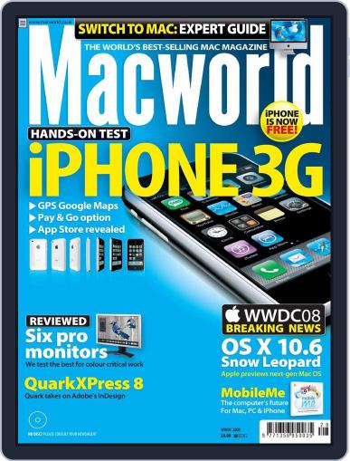 Macworld UK June 18th, 2008 Digital Back Issue Cover