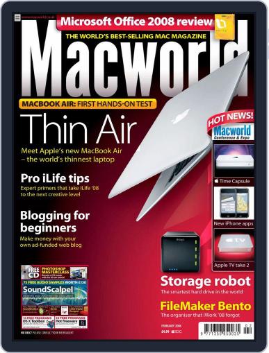Macworld UK January 25th, 2008 Digital Back Issue Cover