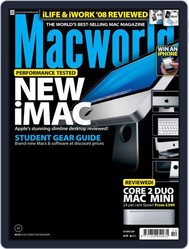 Macworld UK September 5th, 2007 Digital Back Issue Cover