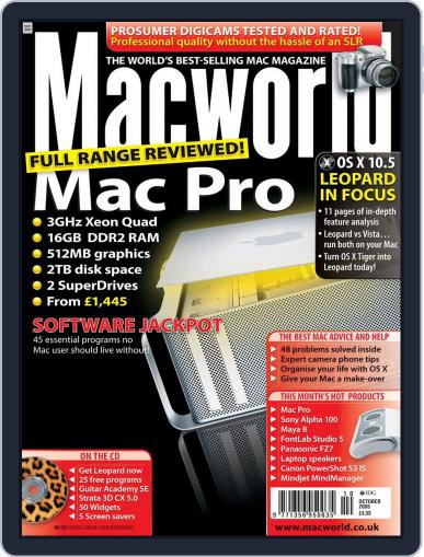 Macworld UK September 7th, 2006 Digital Back Issue Cover