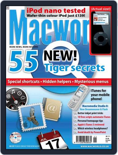Macworld UK September 27th, 2005 Digital Back Issue Cover