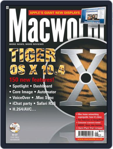 Macworld UK July 15th, 2004 Digital Back Issue Cover