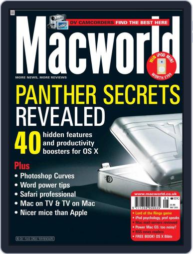 Macworld UK April 8th, 2004 Digital Back Issue Cover