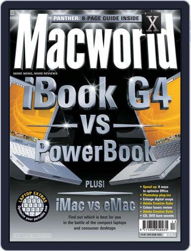 Macworld UK November 21st, 2003 Digital Back Issue Cover