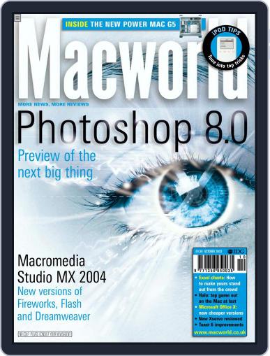 Macworld UK August 29th, 2003 Digital Back Issue Cover