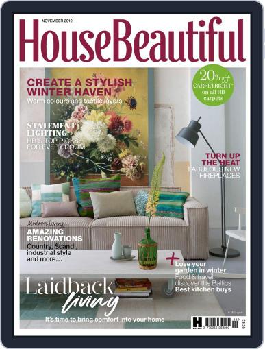 House Beautiful UK November 1st, 2019 Digital Back Issue Cover