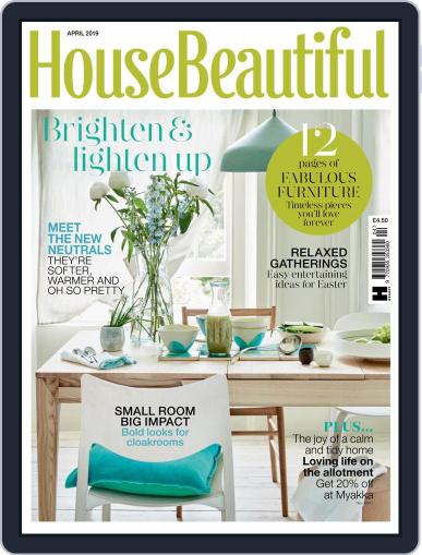 House Beautiful UK April 1st, 2019 Digital Back Issue Cover