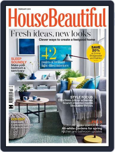 House Beautiful UK February 1st, 2019 Digital Back Issue Cover
