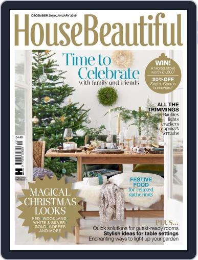 House Beautiful UK December 1st, 2018 Digital Back Issue Cover