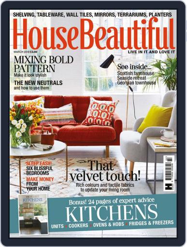 House Beautiful UK March 1st, 2018 Digital Back Issue Cover