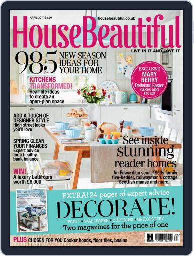 House Beautiful UK April 1st, 2017 Digital Back Issue Cover