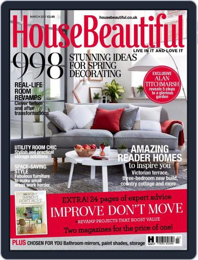 House Beautiful UK March 1st, 2017 Digital Back Issue Cover