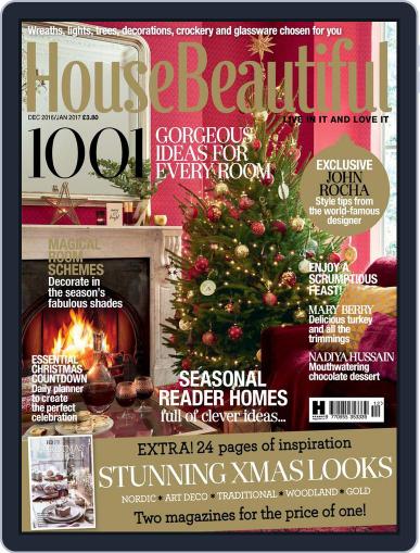 House Beautiful UK December 1st, 2016 Digital Back Issue Cover