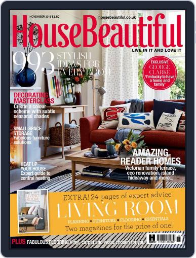 House Beautiful UK November 1st, 2016 Digital Back Issue Cover