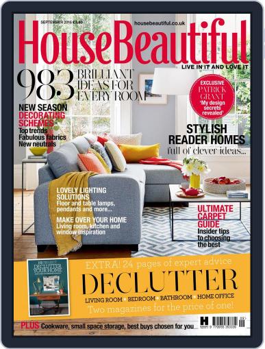 House Beautiful UK August 4th, 2016 Digital Back Issue Cover