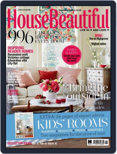 House Beautiful UK June 1st, 2016 Digital Back Issue Cover