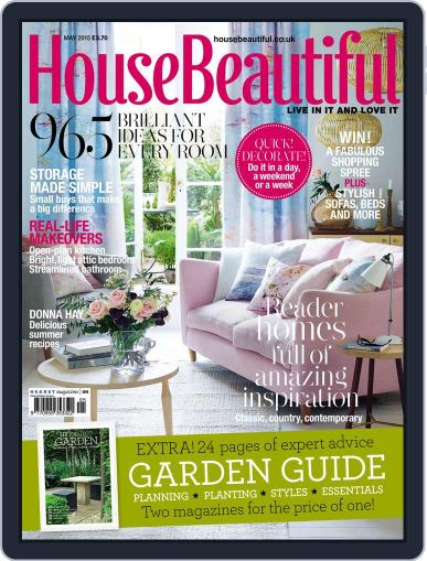 House Beautiful UK April 2nd, 2015 Digital Back Issue Cover