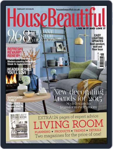 House Beautiful UK January 1st, 2015 Digital Back Issue Cover