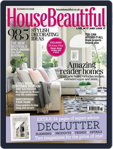 House Beautiful UK October 7th, 2014 Digital Back Issue Cover