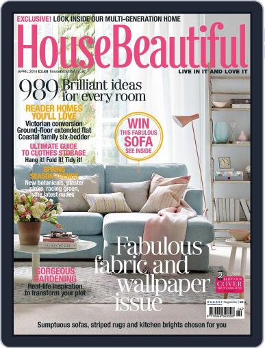 House Beautiful UK March 6th, 2014 Digital Back Issue Cover