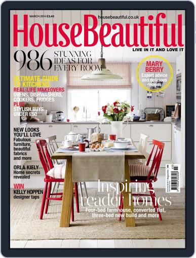 House Beautiful UK February 4th, 2014 Digital Back Issue Cover