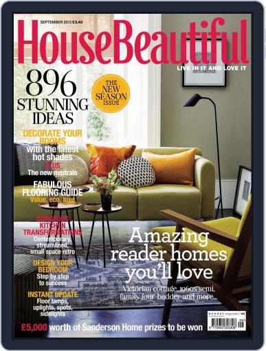 House Beautiful UK July 31st, 2013 Digital Back Issue Cover