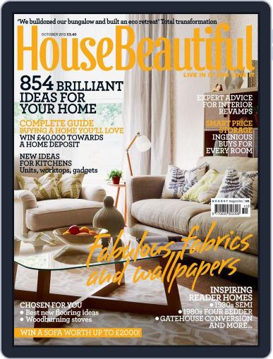 House Beautiful UK August 29th, 2012 Digital Back Issue Cover