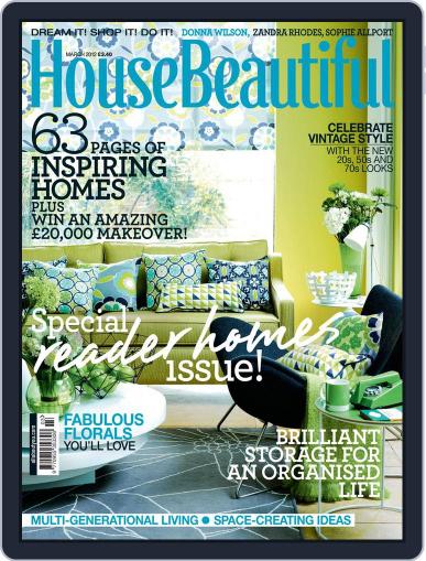 House Beautiful UK February 1st, 2012 Digital Back Issue Cover