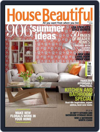 House Beautiful UK March 27th, 2011 Digital Back Issue Cover