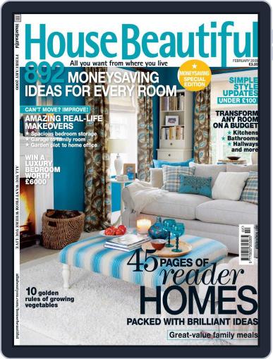 House Beautiful UK January 12th, 2009 Digital Back Issue Cover