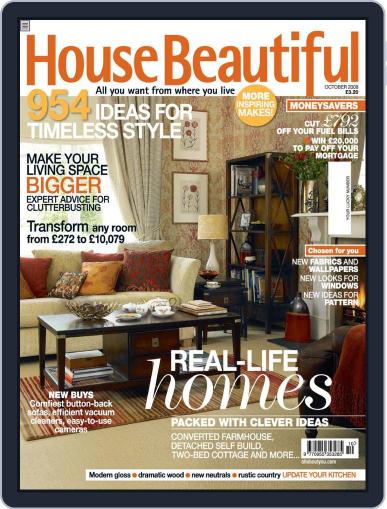 House Beautiful UK September 1st, 2008 Digital Back Issue Cover