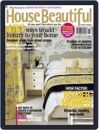 House Beautiful UK January 25th, 2008 Digital Back Issue Cover
