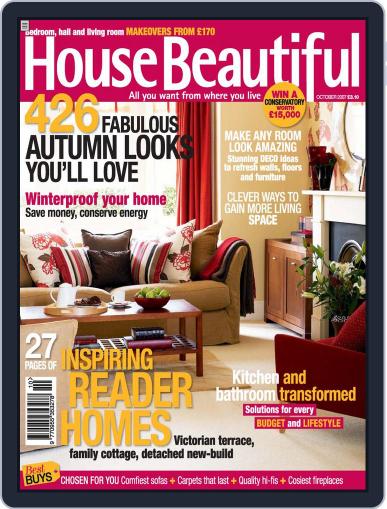 House Beautiful UK August 30th, 2007 Digital Back Issue Cover