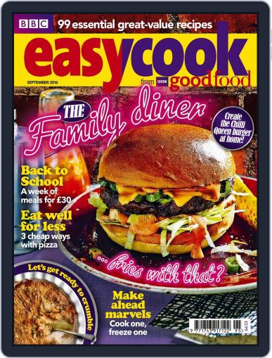 BBC Easycook September 1st, 2016 Digital Back Issue Cover