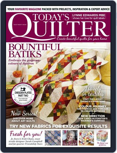 Today's Quilter November 1st, 2017 Digital Back Issue Cover