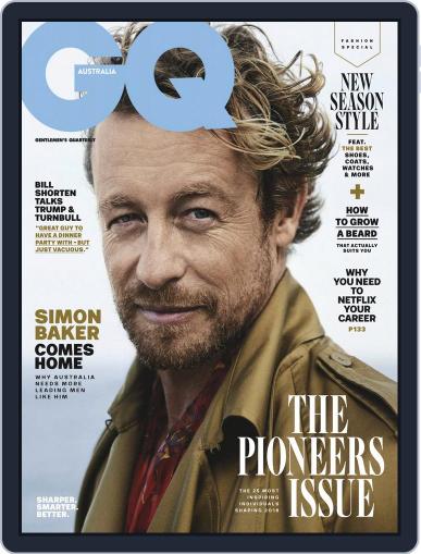 GQ Australia March 1st, 2018 Digital Back Issue Cover