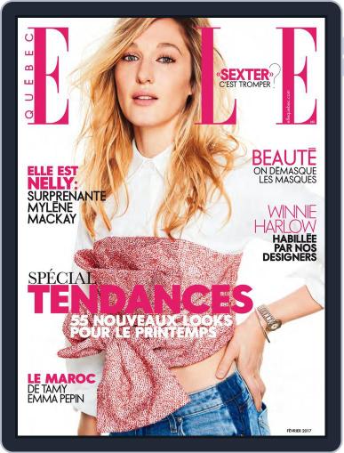 Elle QuÉbec (Digital) February 1st, 2017 Issue Cover