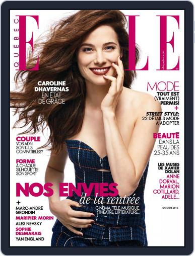Elle QuÉbec (Digital) October 1st, 2016 Issue Cover