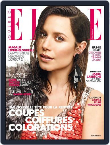 Elle QuÉbec (Digital) August 11th, 2016 Issue Cover