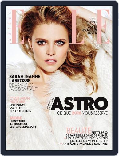 Elle QuÉbec December 17th, 2015 Digital Back Issue Cover
