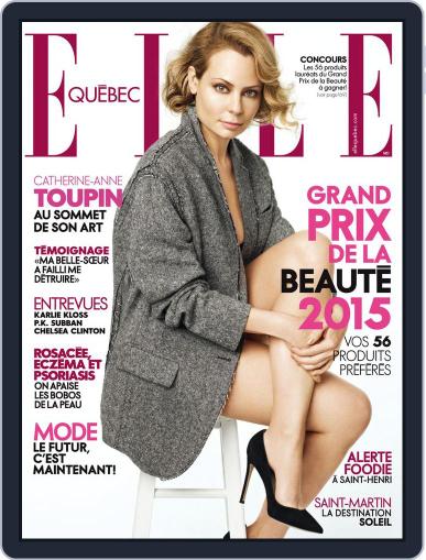 Elle QuÉbec October 13th, 2015 Digital Back Issue Cover