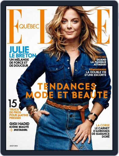 Elle QuÉbec August 1st, 2015 Digital Back Issue Cover