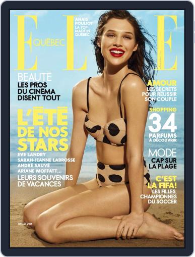 Elle QuÉbec July 1st, 2015 Digital Back Issue Cover