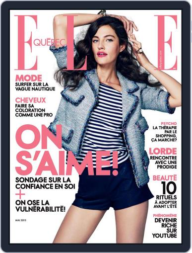 Elle QuÉbec May 1st, 2015 Digital Back Issue Cover