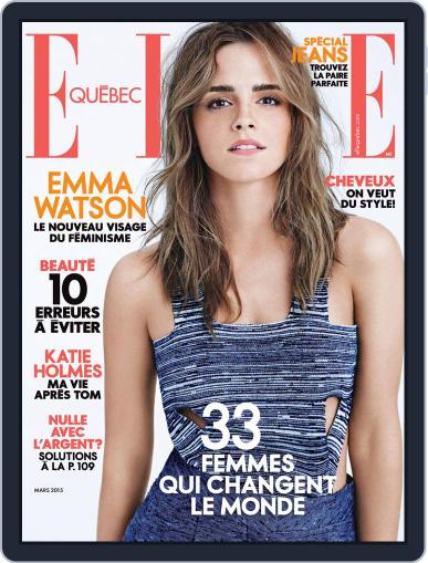 Elle QuÉbec March 1st, 2015 Digital Back Issue Cover