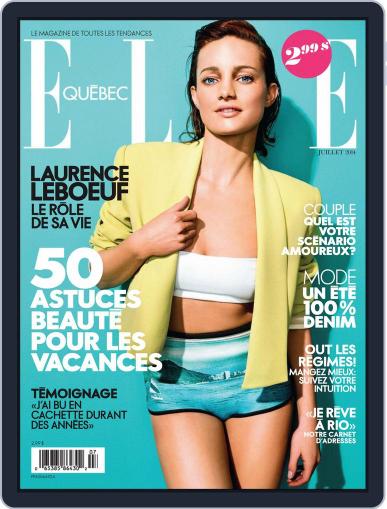 Elle QuÉbec June 18th, 2014 Digital Back Issue Cover