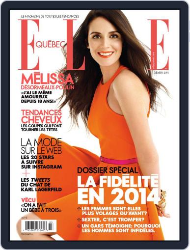 Elle QuÉbec February 19th, 2014 Digital Back Issue Cover